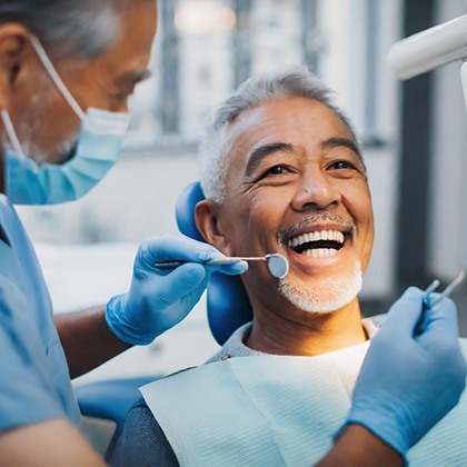 Man after receiving CEREC dental crown in Lake Nona Region