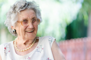 Elderly woman shocked and impressed with these fresh dental implant facts